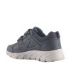2 velcro sneaker navy blue man comfort shoes - Image 3