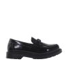 Mocassin with accessory black girl slip on
